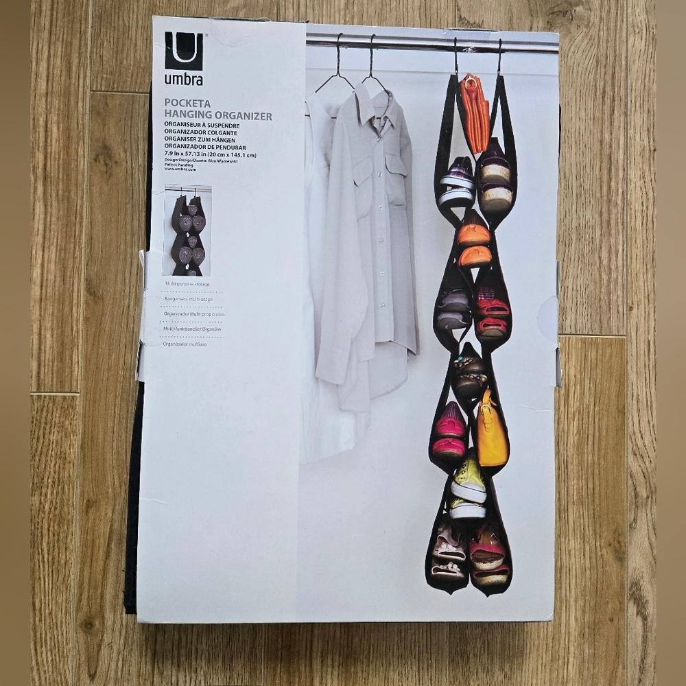 NEW🆕️ STORAGE Hanging Shoe or Accessory Organizer,  UMBRA "Pocketta"
